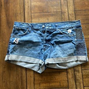 7 for all Mankind Studded & Chain Shorts sz. 31